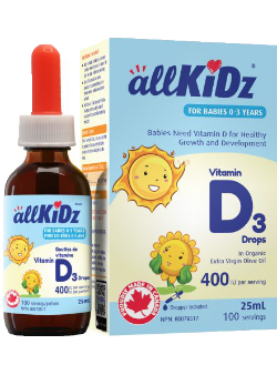 Allkidz - vitamin d3 400iu drops - 25ml Online Hot Sale