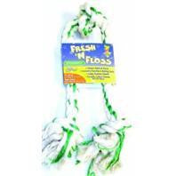 Booda Products - Fresh-n-floss 3-knot Rope Bone Dog Toy Online