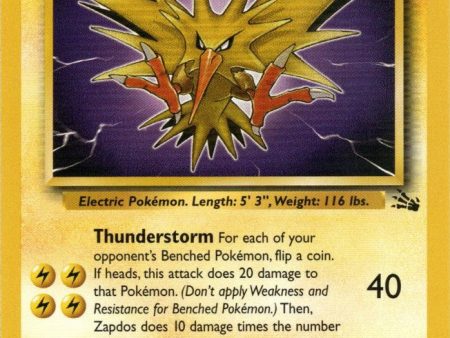 Zapdos (30 62) [Fossil Unlimited] Supply