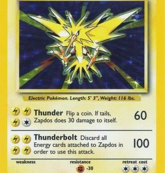 Zapdos (16 102) [Base Set Unlimited] Cheap