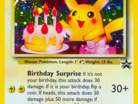 _____ s Pikachu (24) (Birthday Pikachu) [Wizards of the Coast: Black Star Promos] For Discount