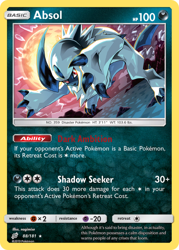 Absol (88 181) [Sun & Moon: Team Up] For Sale